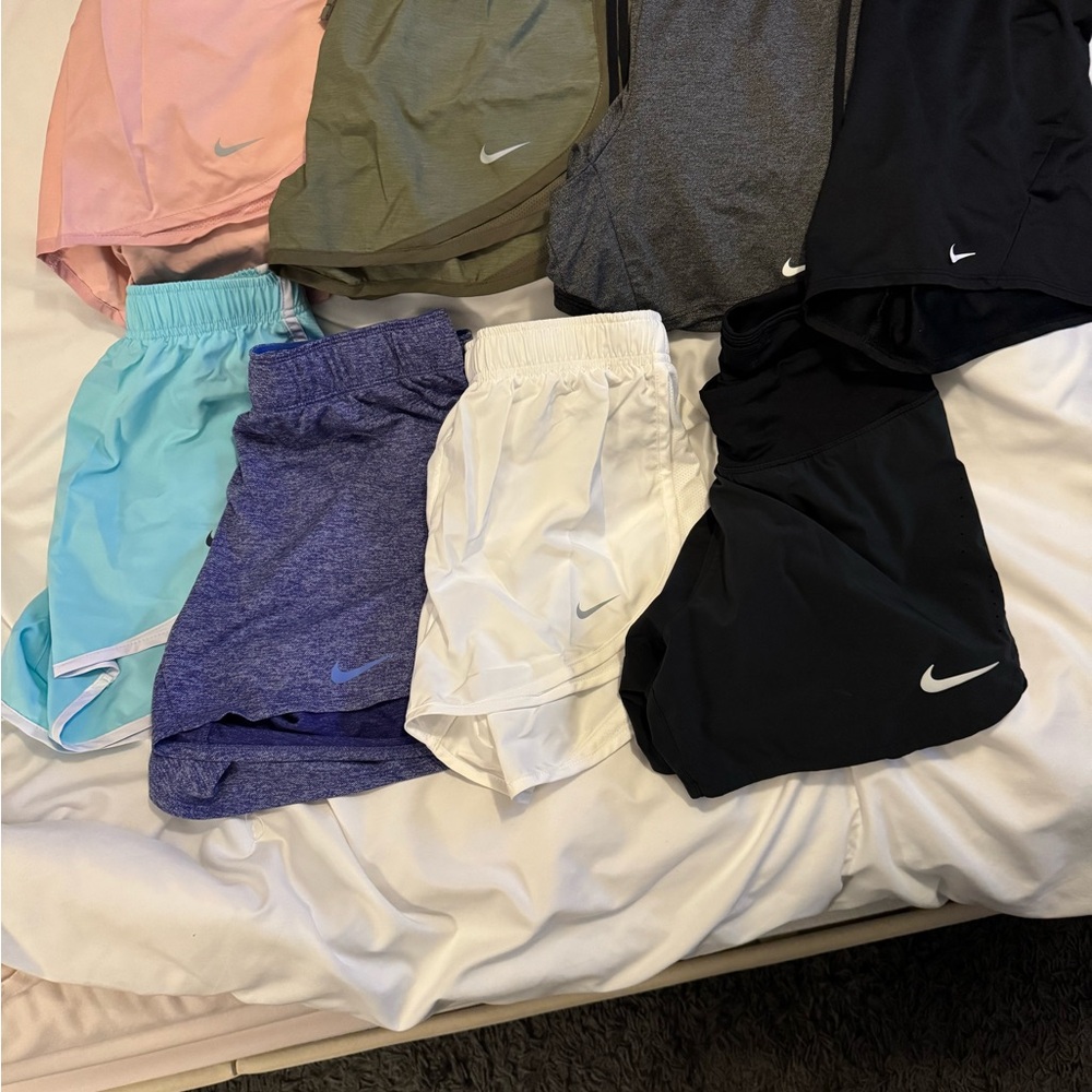 Nike Women’s athletic shorts, multiple Colors..Selling as a lot.